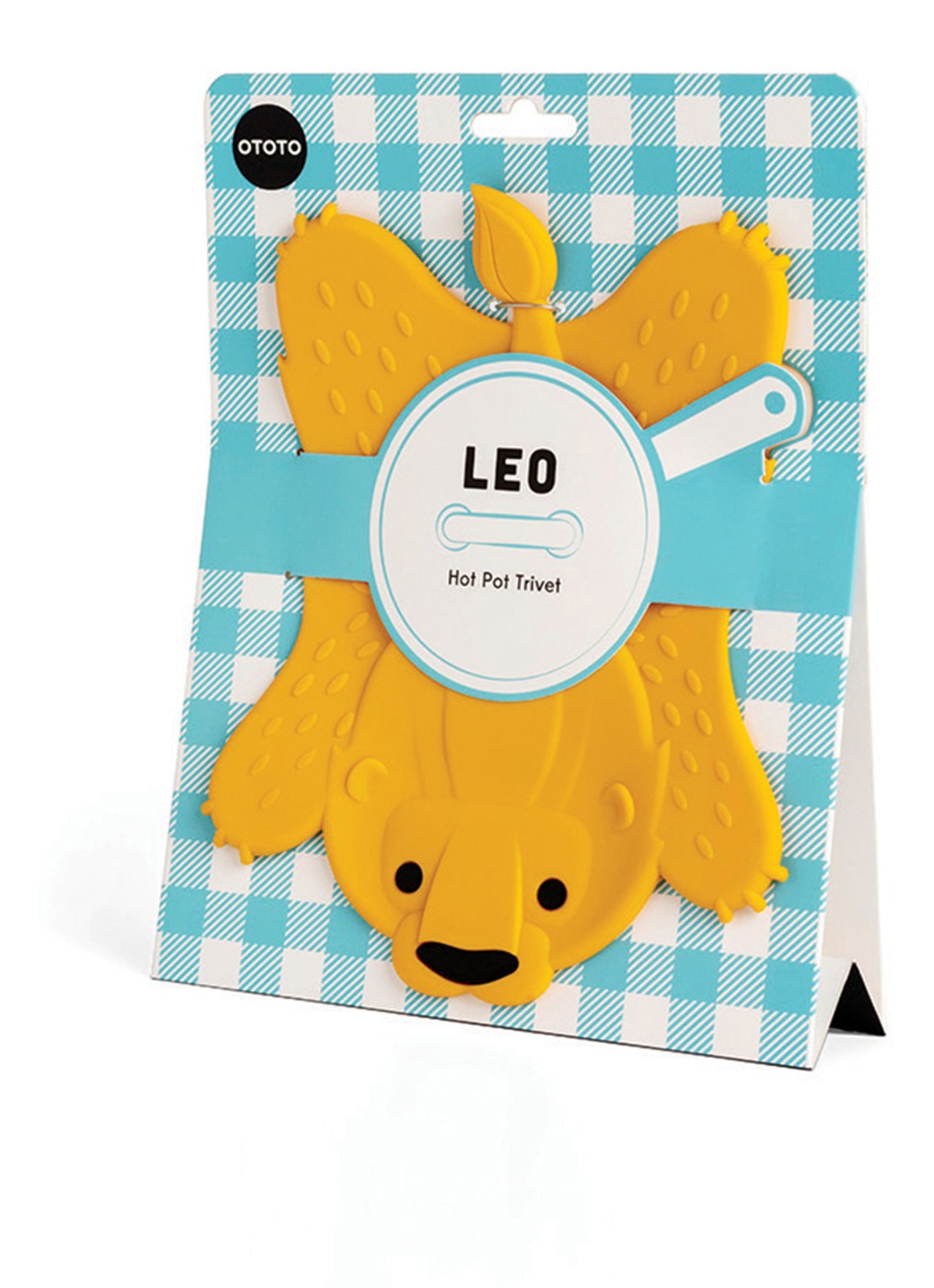 Ototo Leo onderzetter  - detail 4 geel