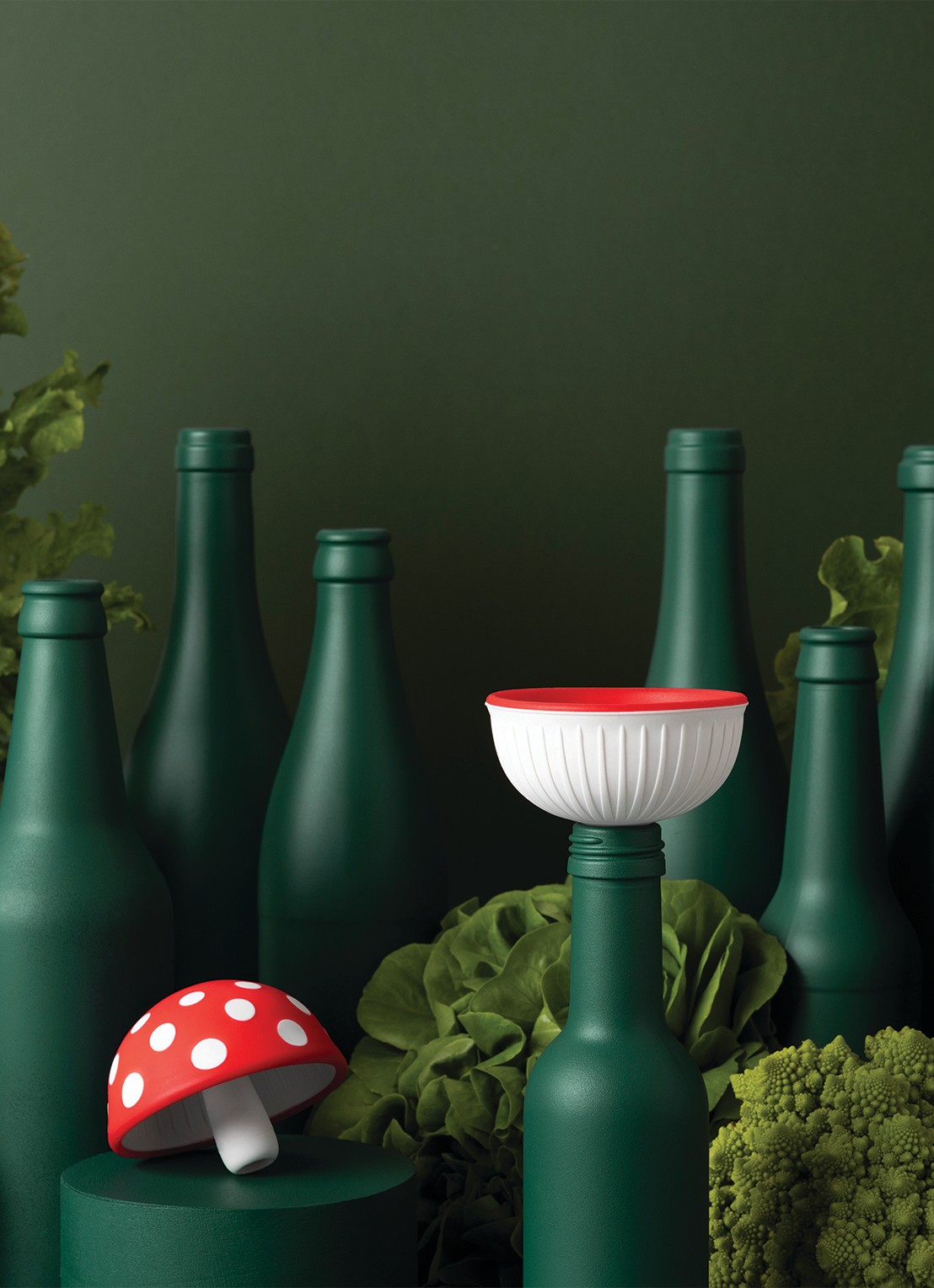 Ototo Magic Mushroom trechter  - detail 8 rood