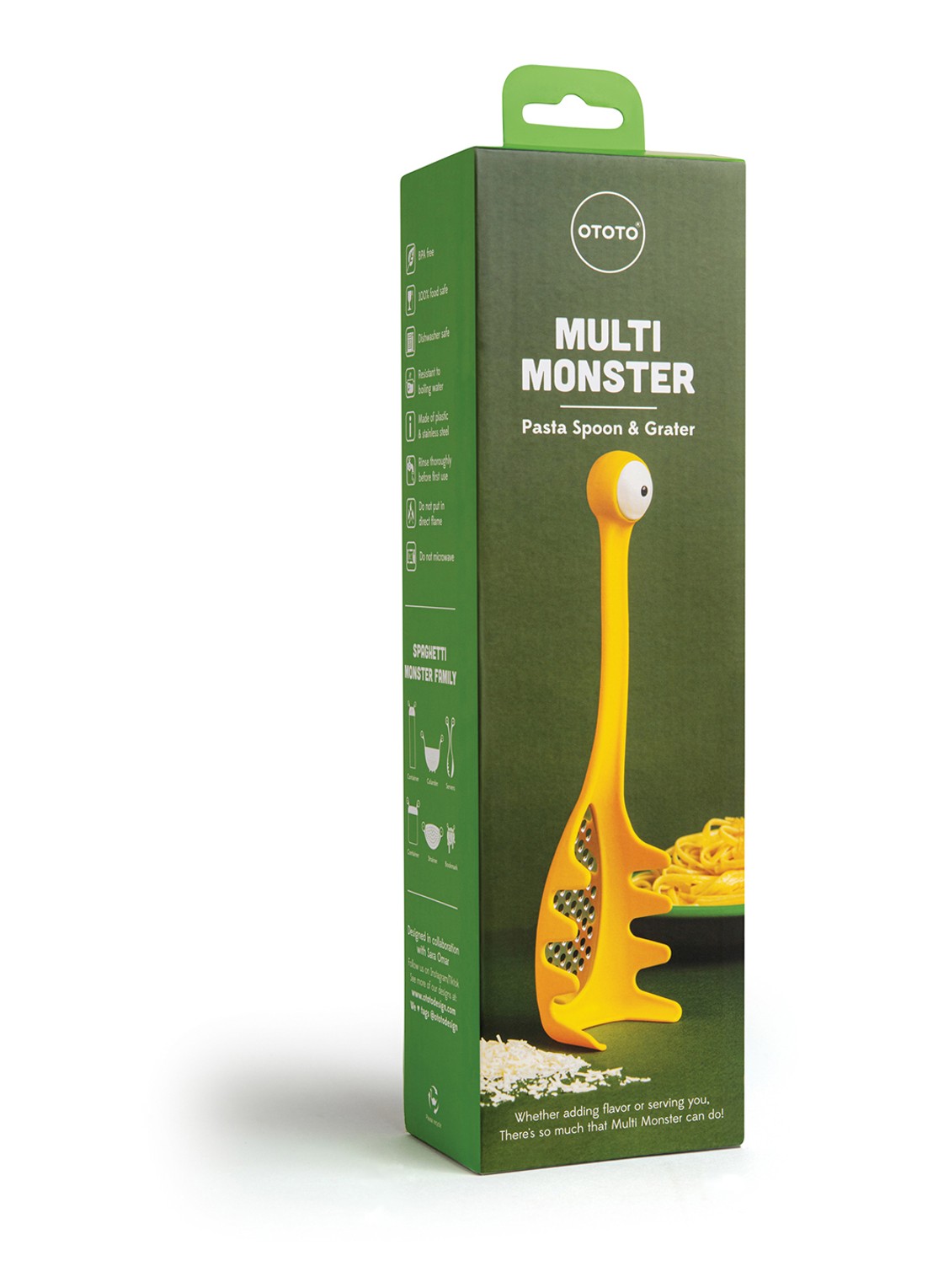 Ototo Multi Monster pastalepel en rasp  - detail 8 geel