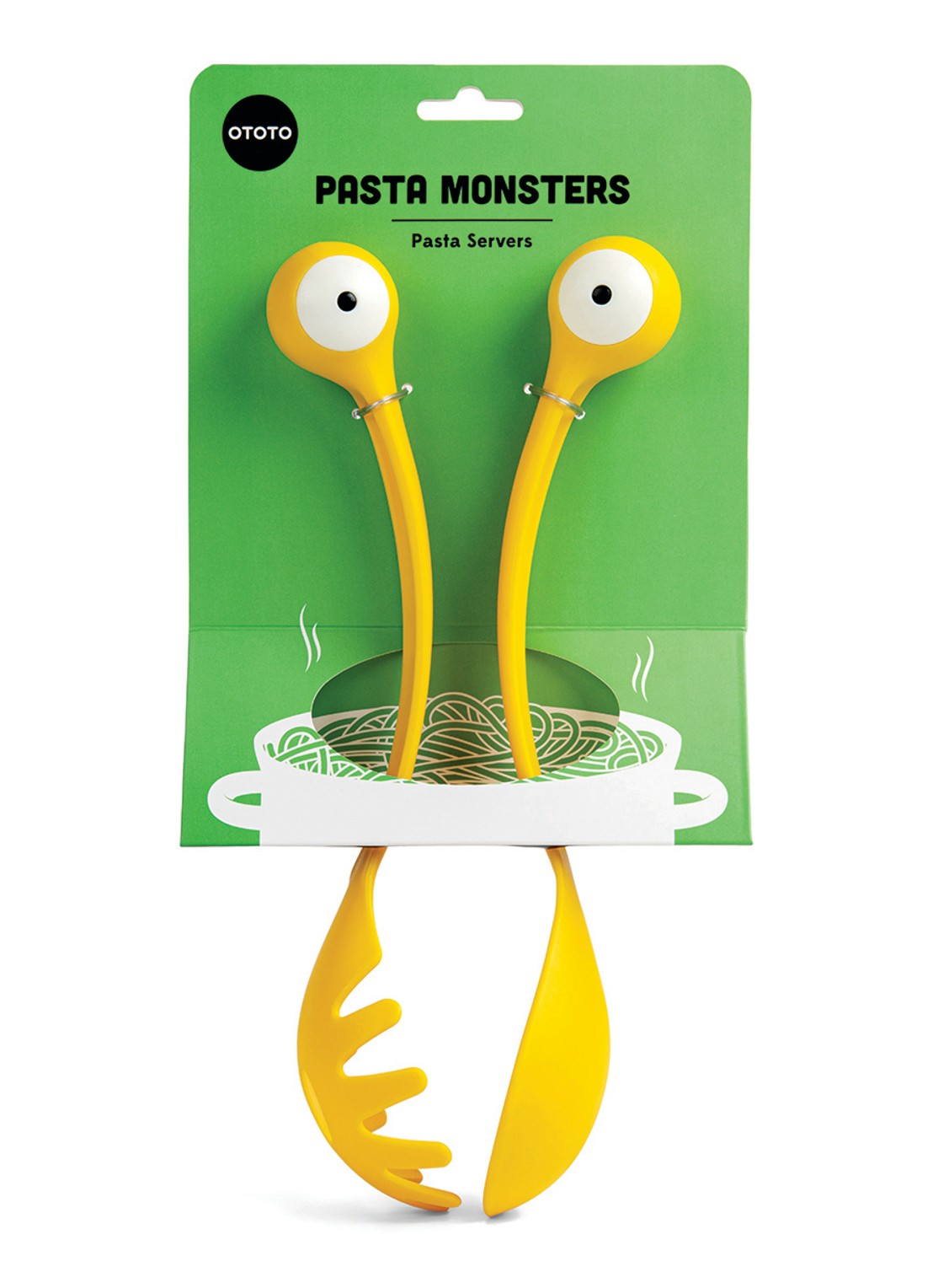 Ototo Pasta Monsters pasta & opscheplepel - achterkant 7 geel