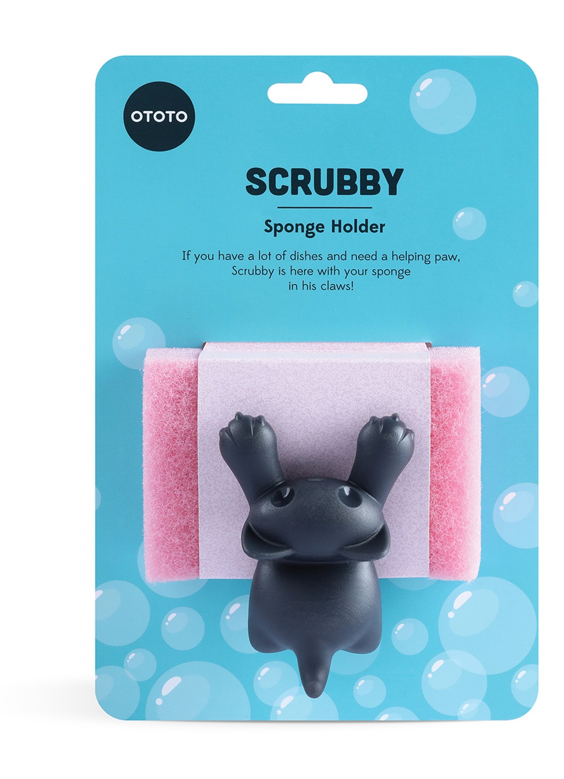 Ototo Scrubby sponshouder - achterkant 8 grijs