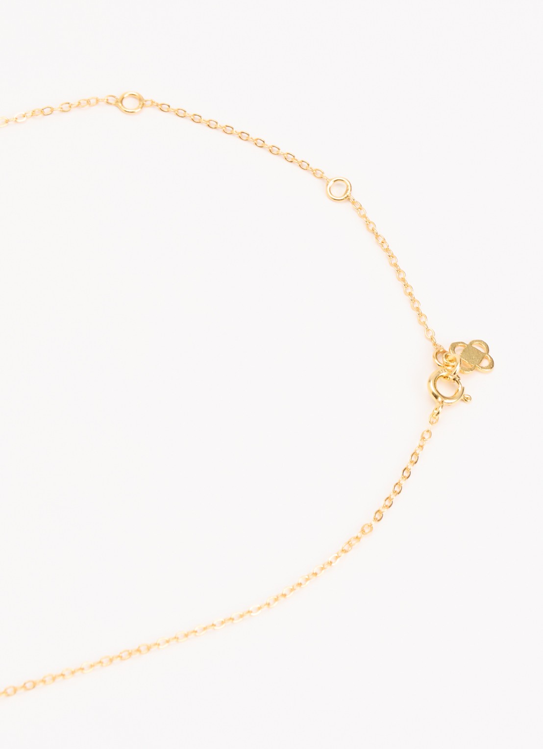 Ottoman Hands Ava ketting met imitatieparel verguld - detail 2 goud