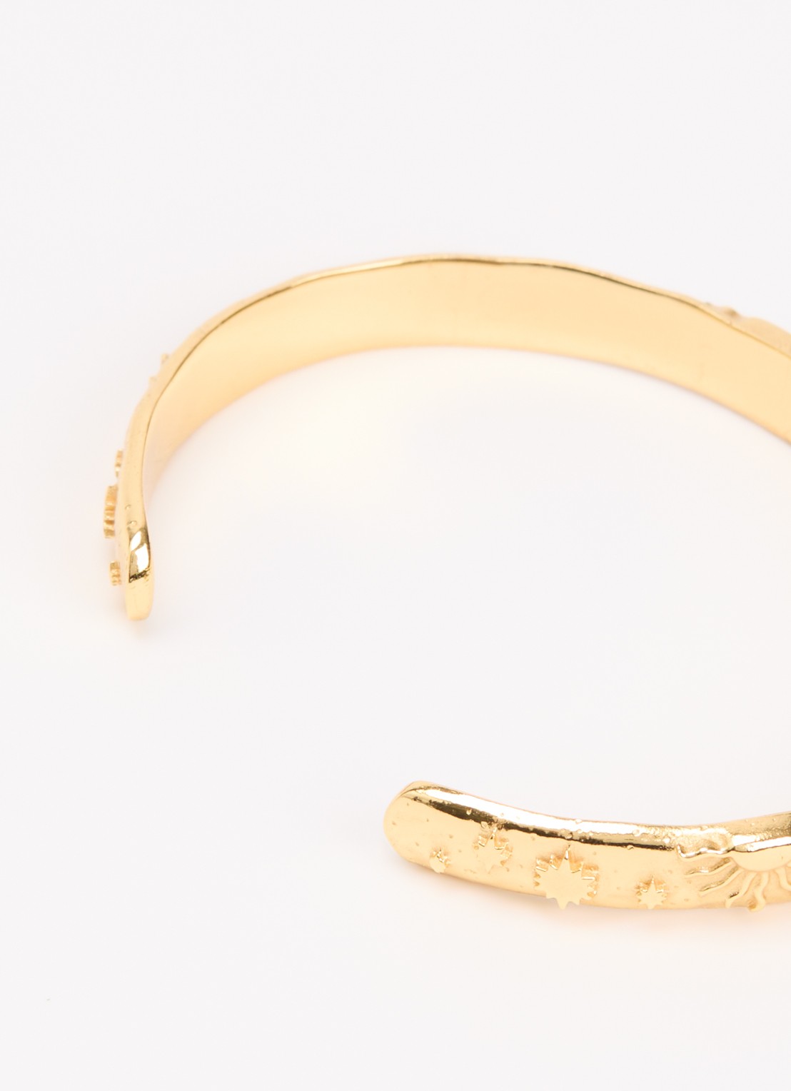 Ottoman Hands Celestial bangle verguld - detail 3 goud