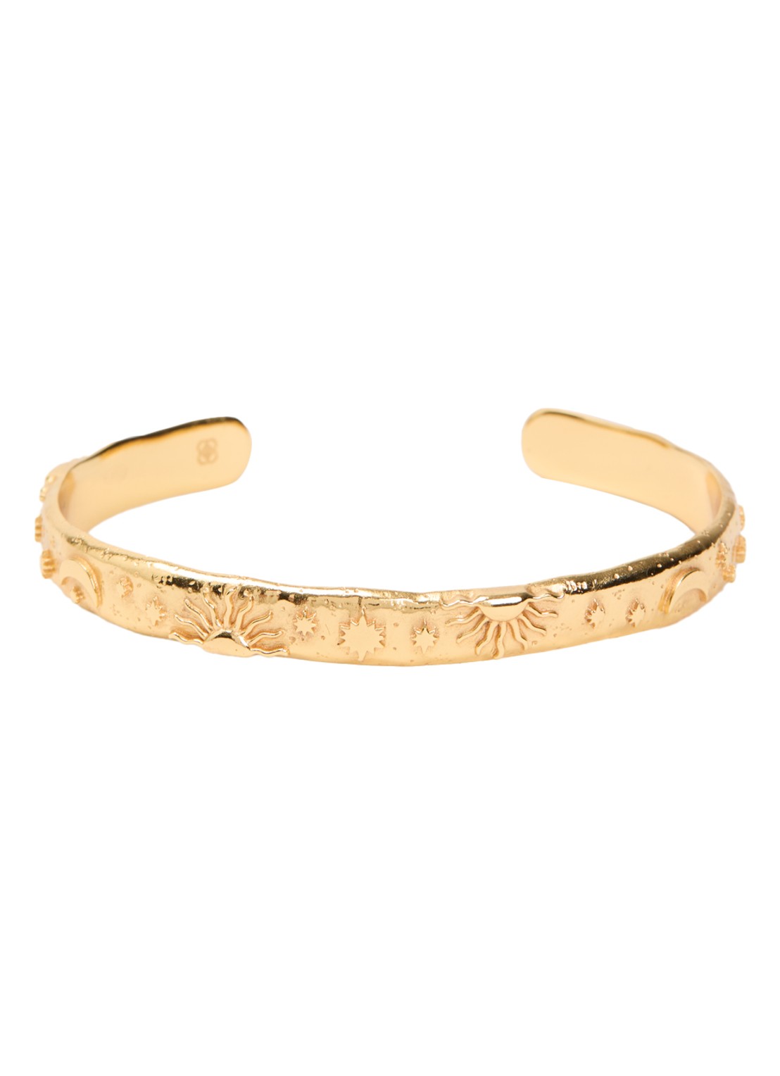 Ottoman Hands Celestial bangle verguld - voorkant goud