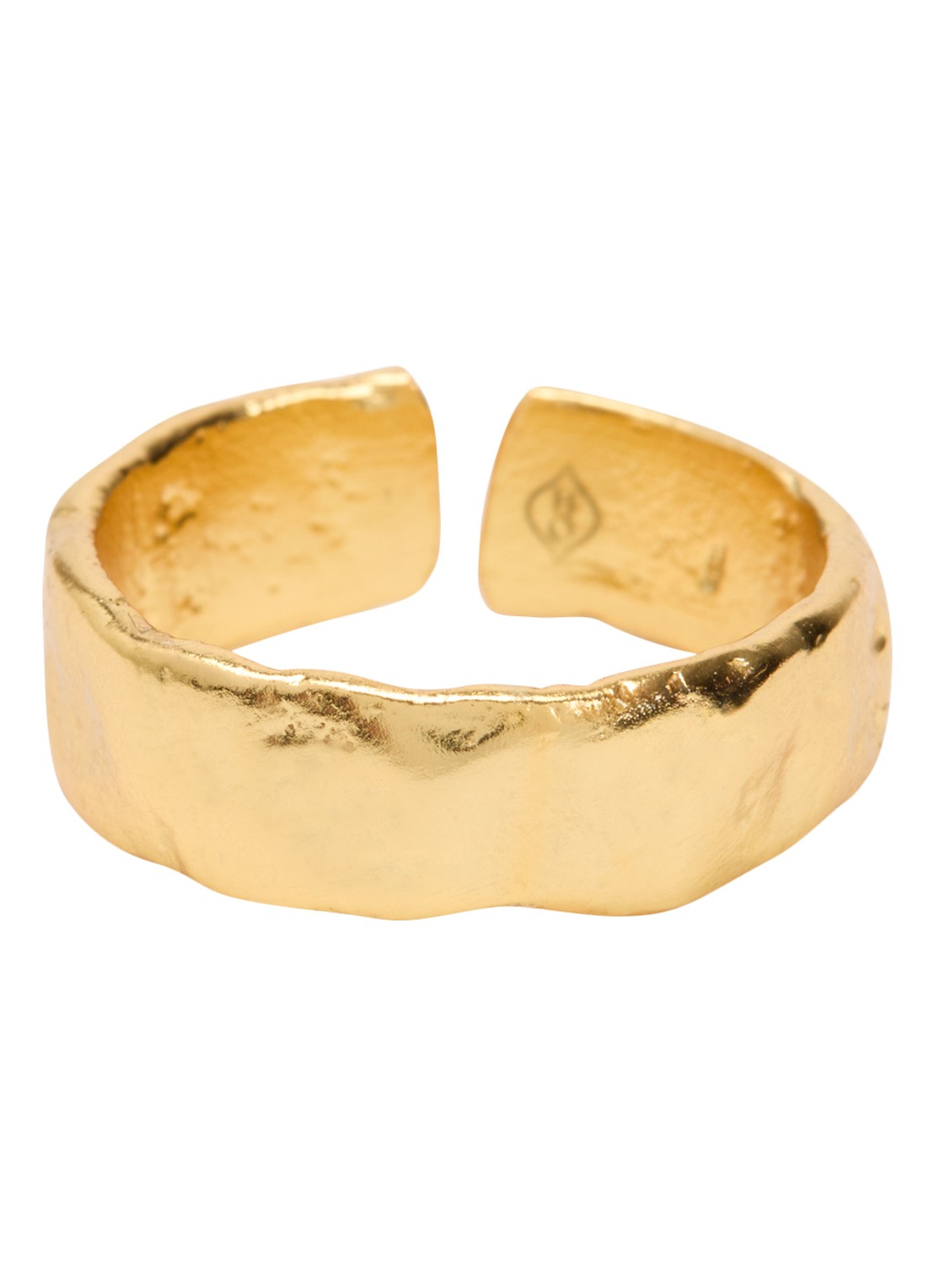 Ottoman Hands Delta ring verguld - voorkant 3 goud