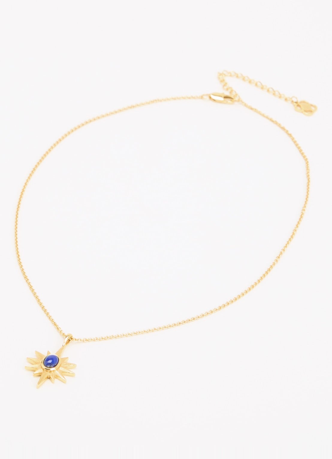 Ottoman Hands Lapis Star ketting verguld - detail 3 goud