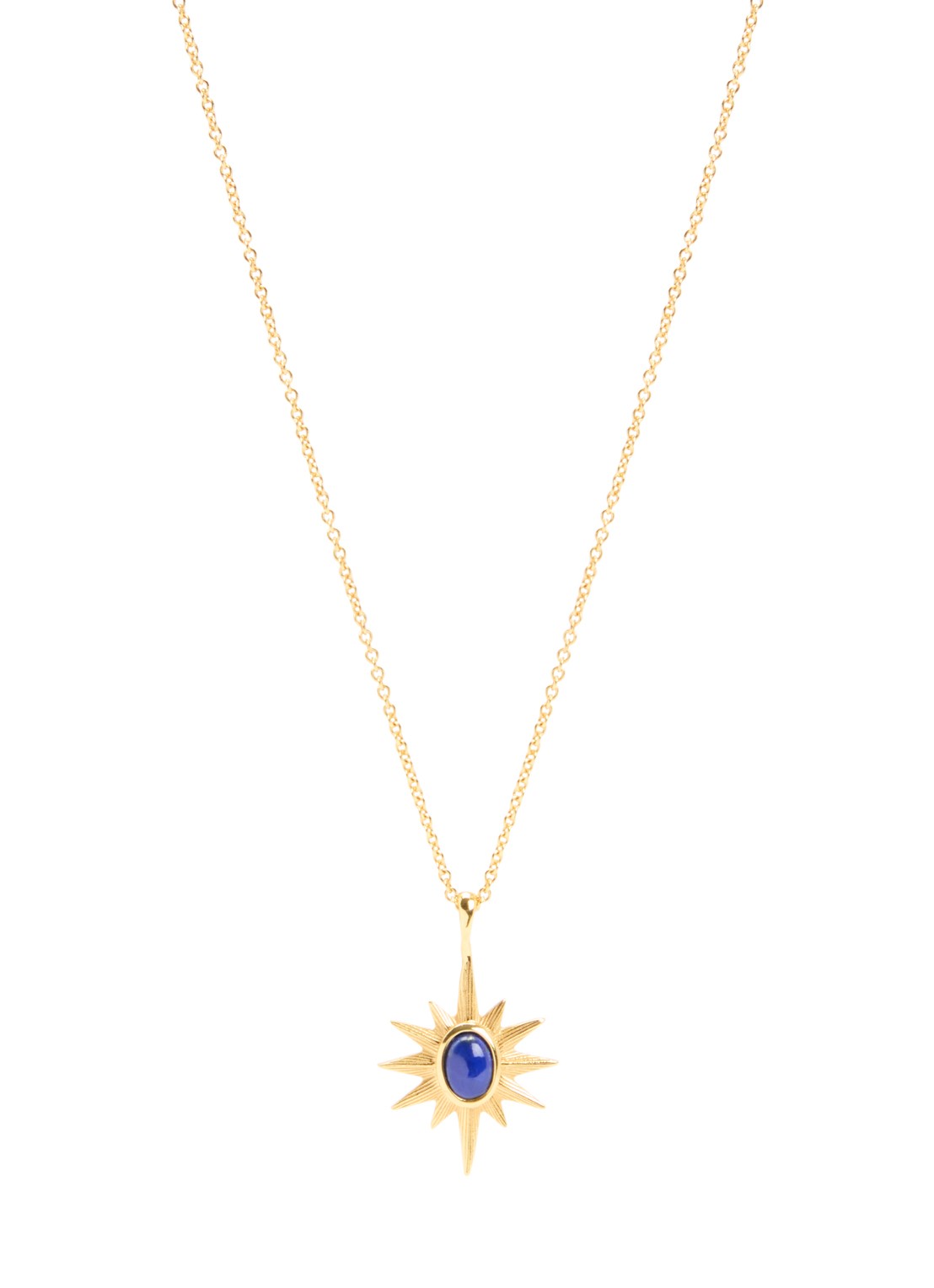 Ottoman Hands Lapis Star ketting verguld - voorkant goud