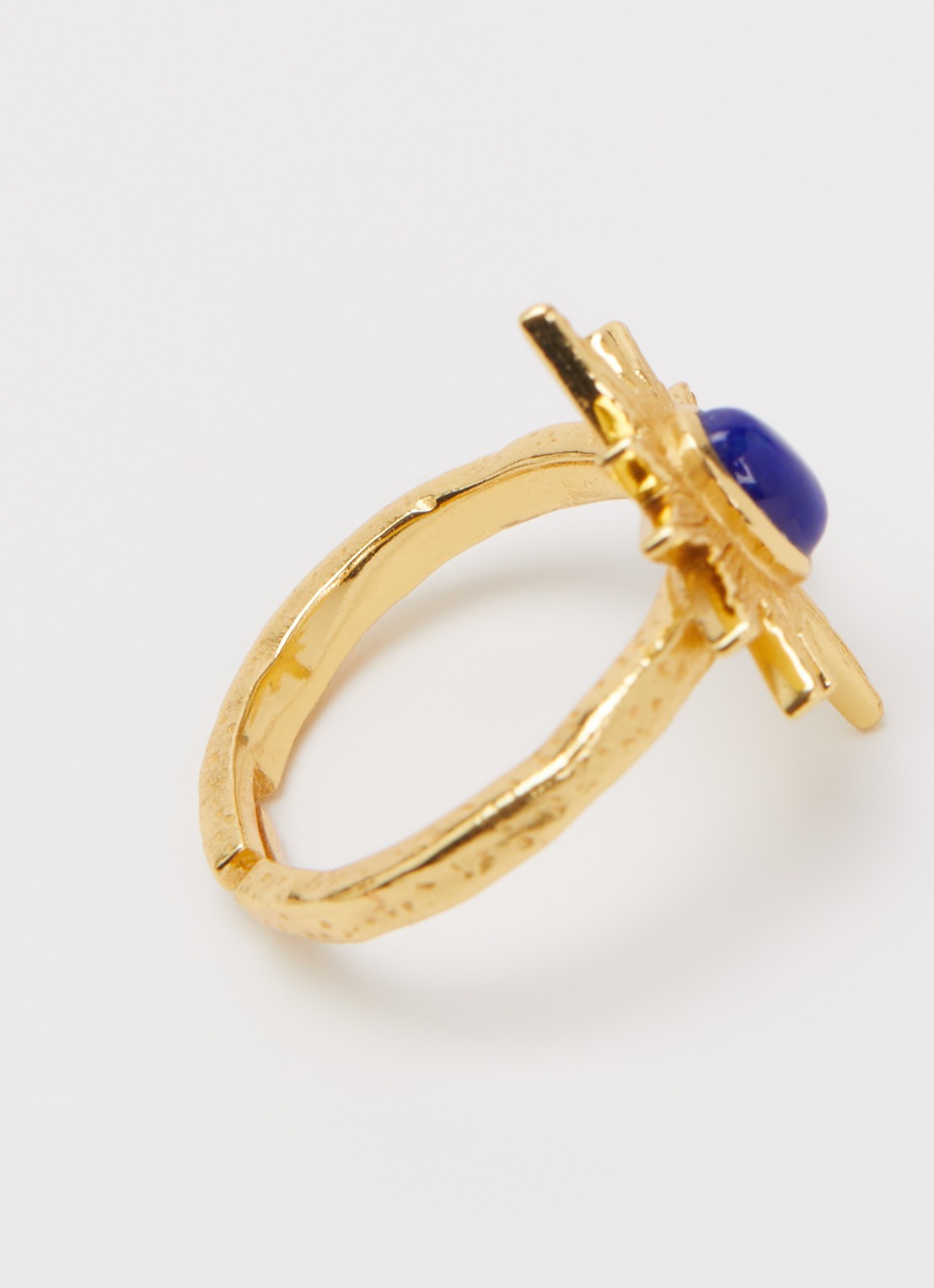 Ottoman Hands Lapis Star ring verguld - detail 3 goud