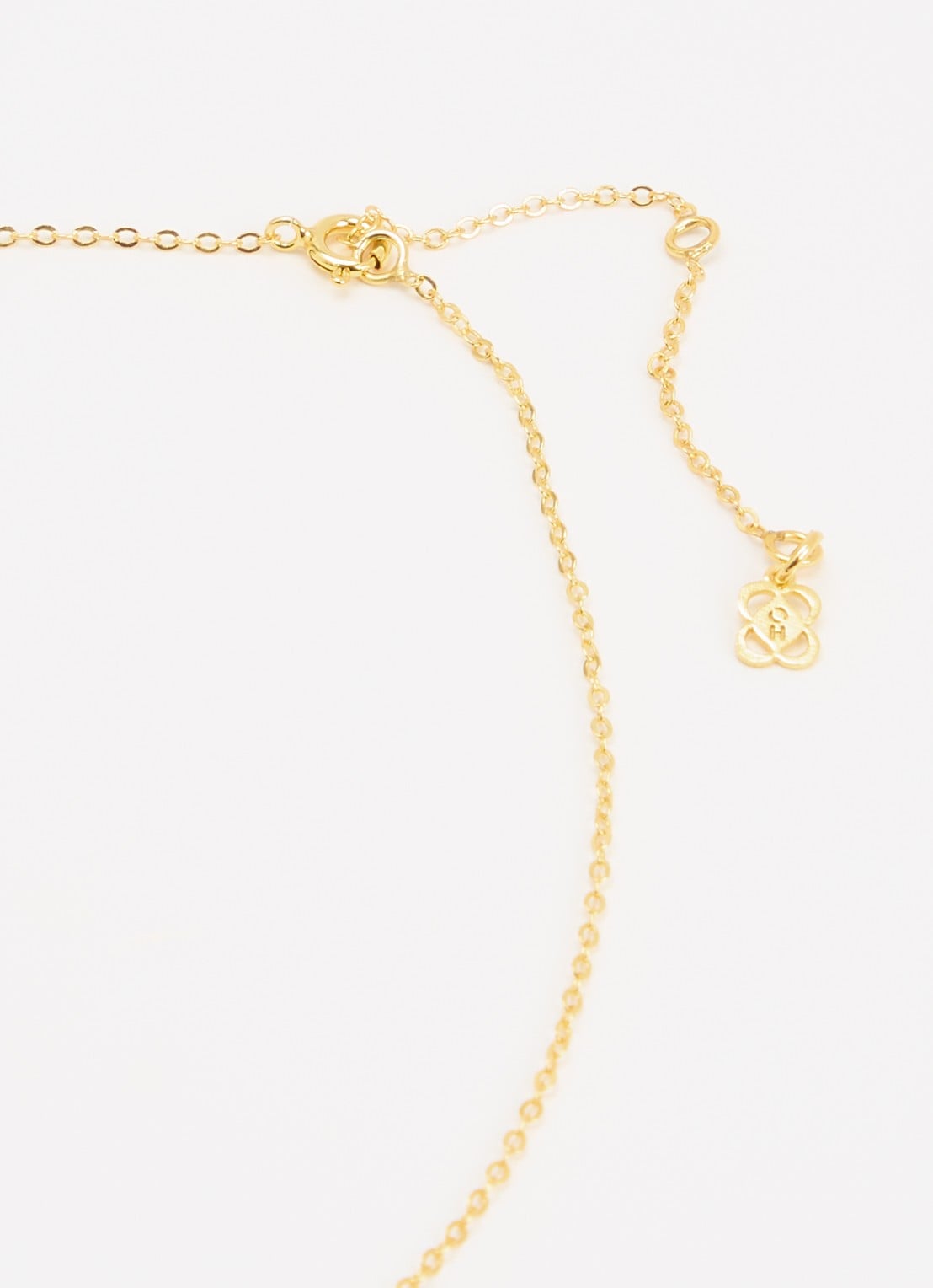 Ottoman Hands Moon Face ketting verguld - detail 4 goud