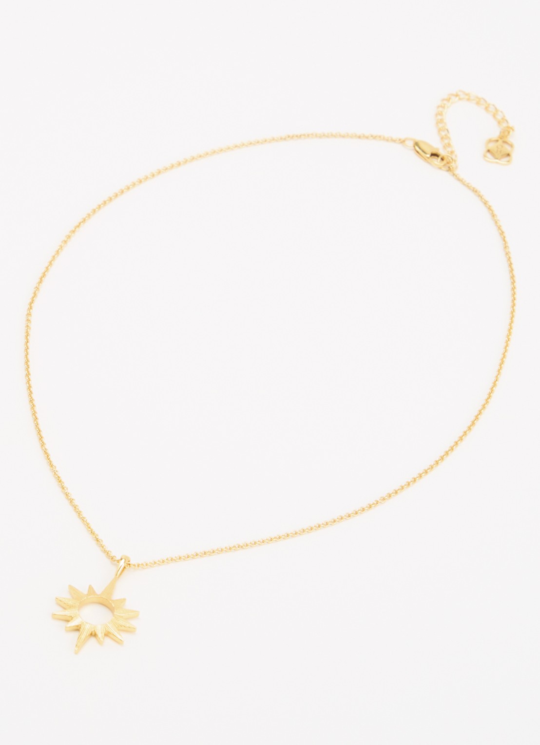 Ottoman Hands Star ketting verguld - detail goud