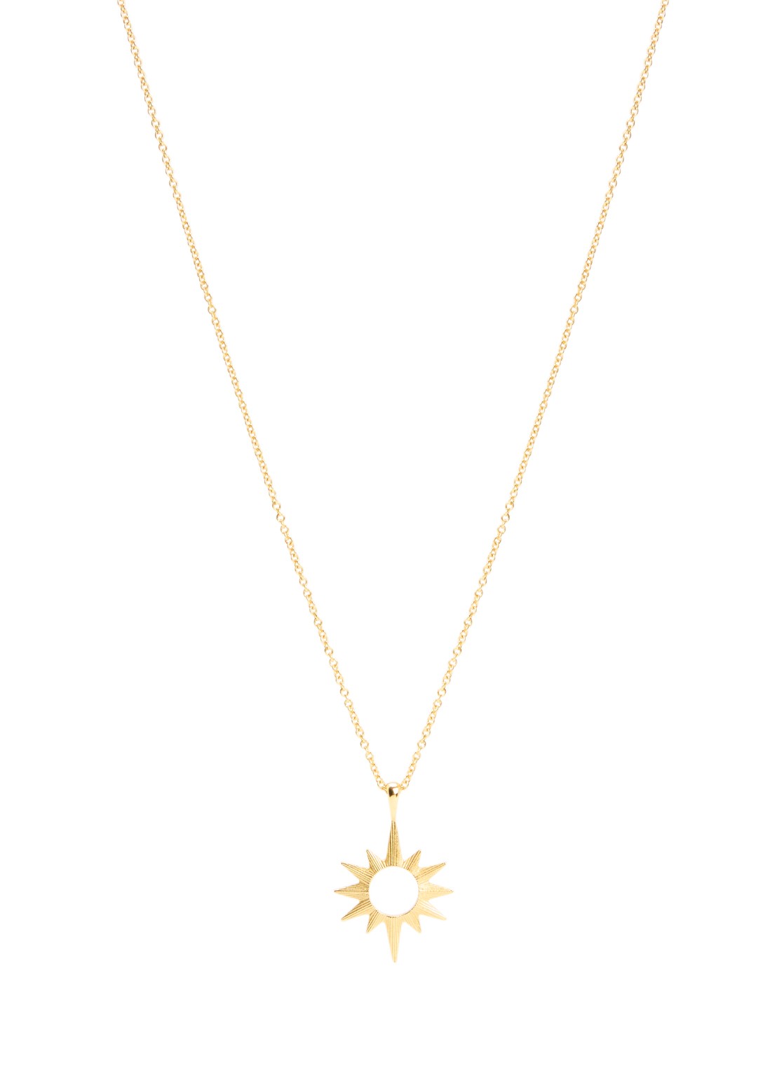 Ottoman Hands Star ketting verguld - voorkant 5 goud