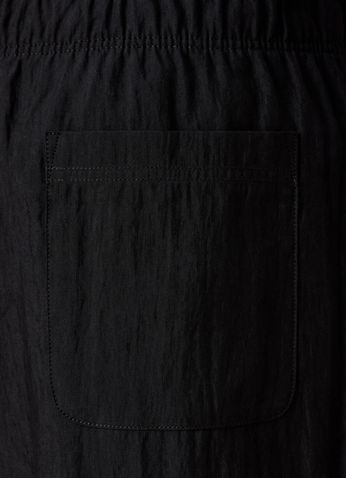 Our Legacy Loose fit pantalon in linnenblend - detail 6 zwart