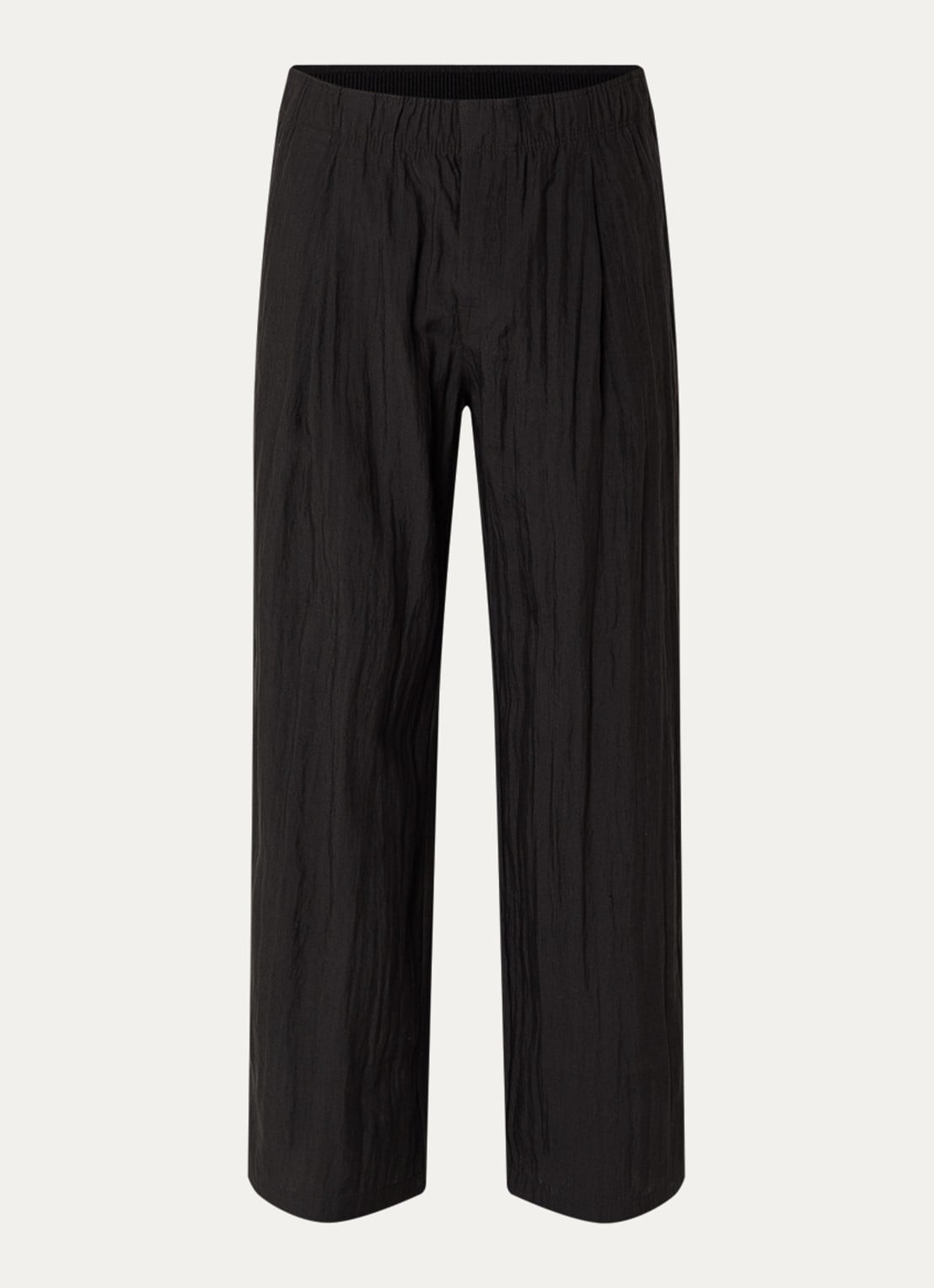 Our Legacy Loose fit pantalon in linnenblend - voorkant 2 zwart