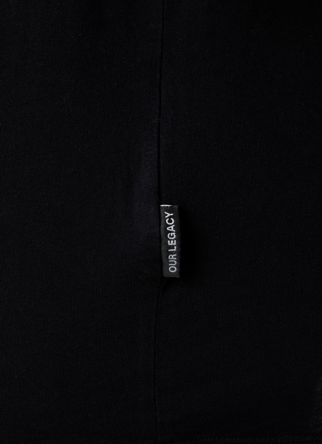 Our Legacy New Box oversized T-shirt met stretch - detail 5 zwart