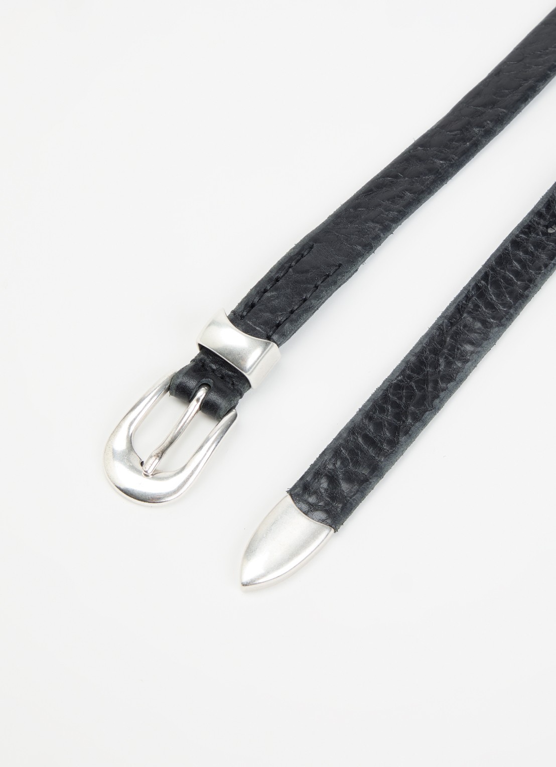 Our Legacy Riem van kalfsleer - detail zwart