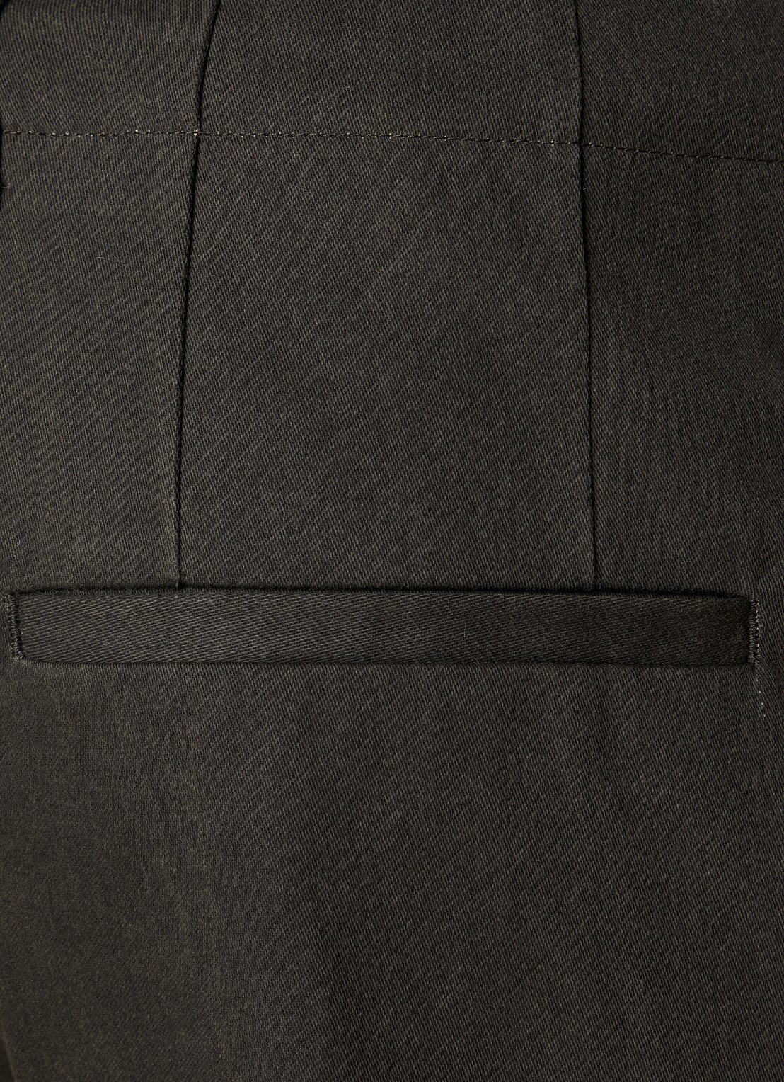 Our Legacy Wide fit chino met steekzakken - detail 6 donkergrijs