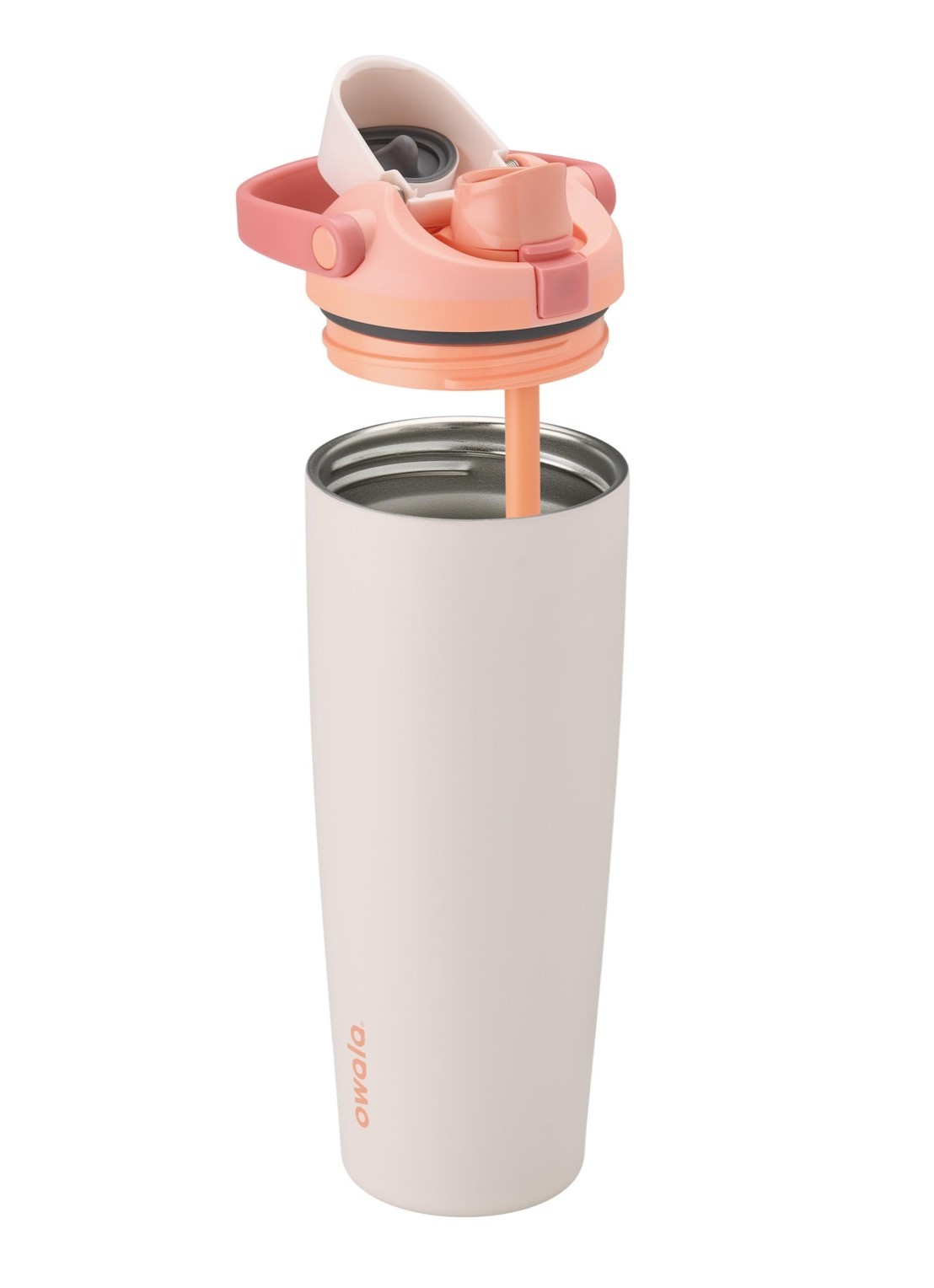 Owala FreeSip Sway waterfles 89 cl - voorkant 2 lichtroze