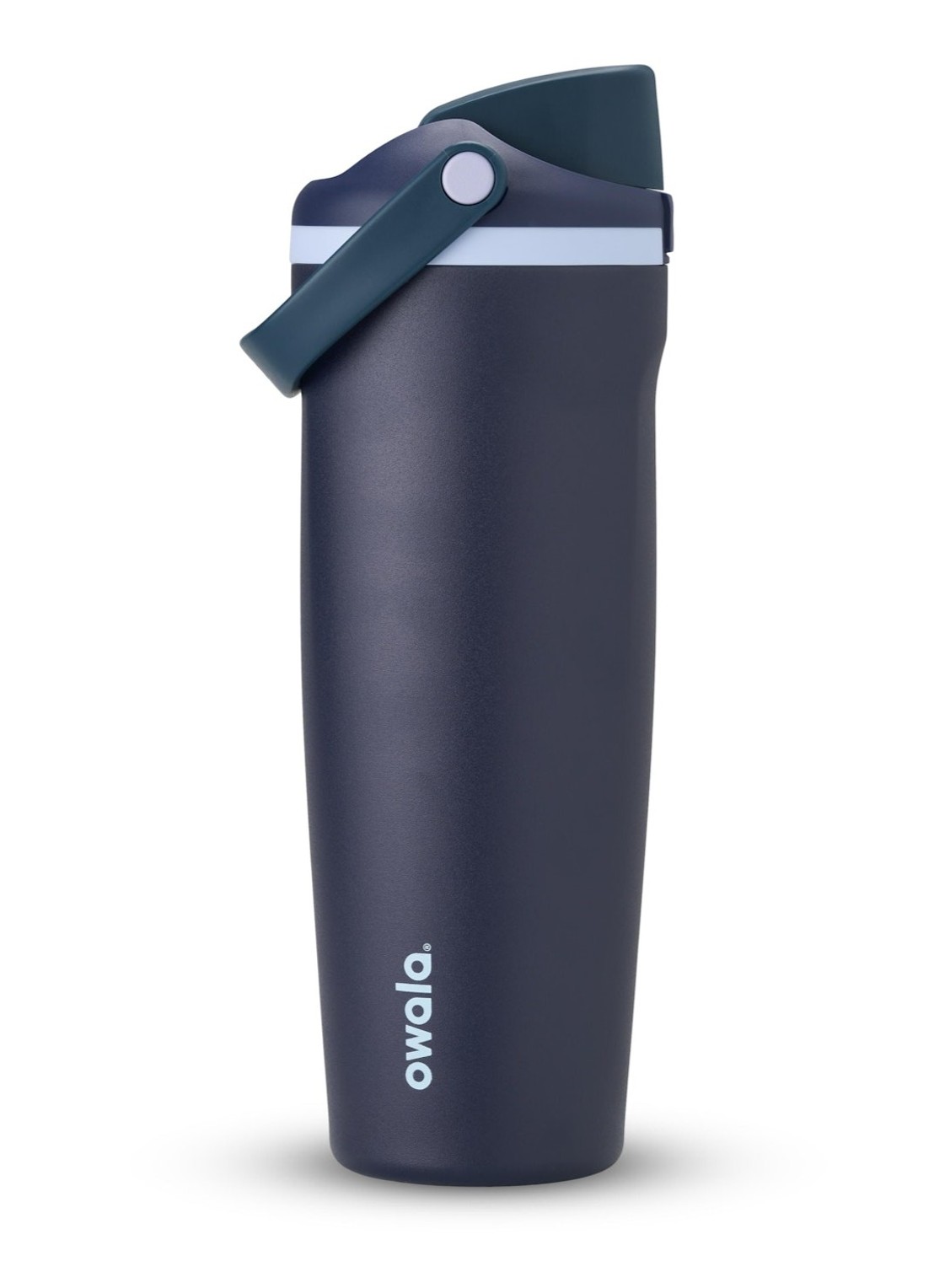 Owala FreeSip Sway waterfles 89 cl - voorkant donkerblauw