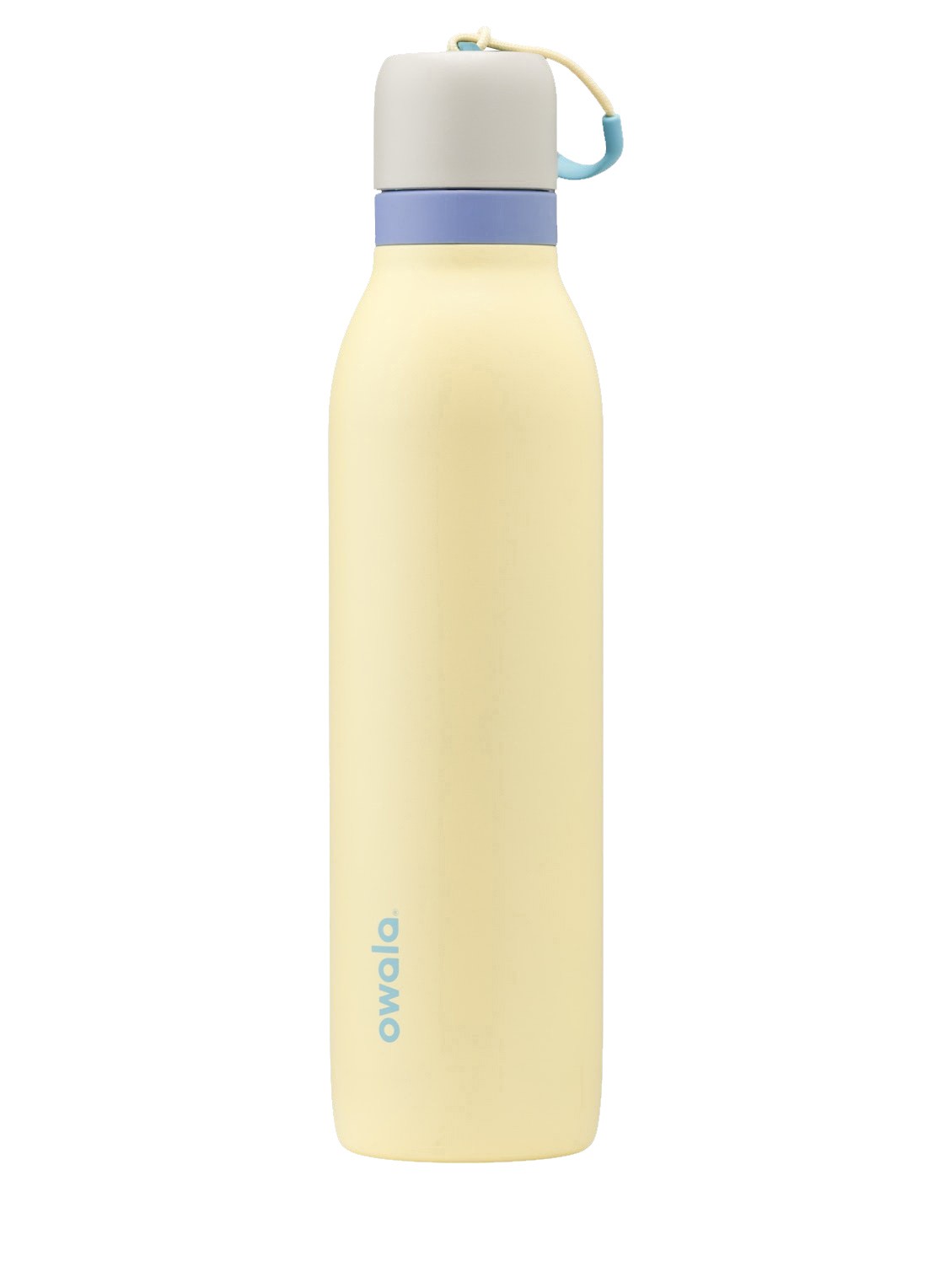 Owala FreeSip Twist waterfles 71 cl - voorkant lichtgeel