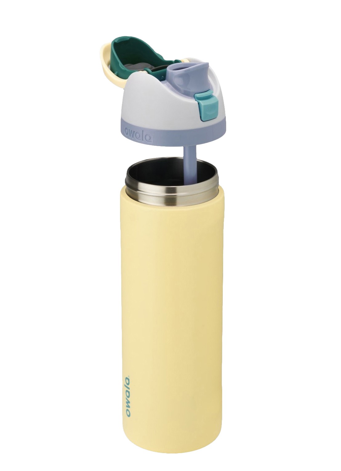 Owala FreeSip waterfles 71 cl - voorkant 2 lichtgeel