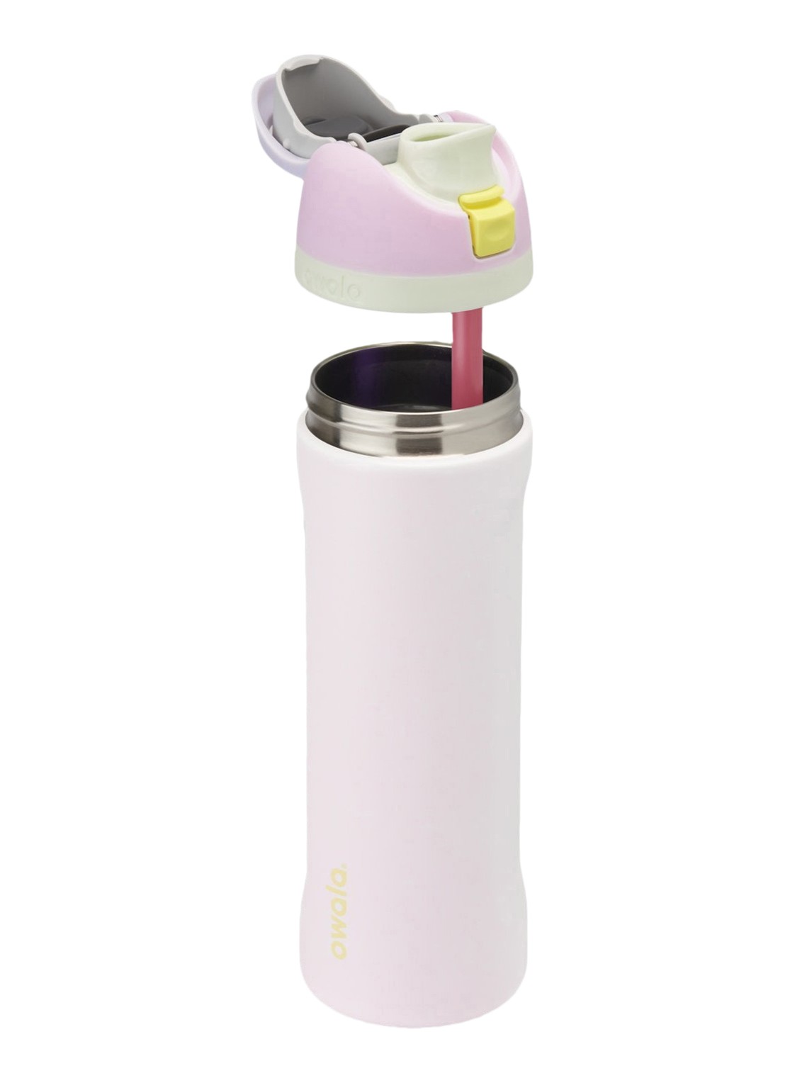 Owala FreeSip waterfles 71 cl - voorkant 2 lichtroze
