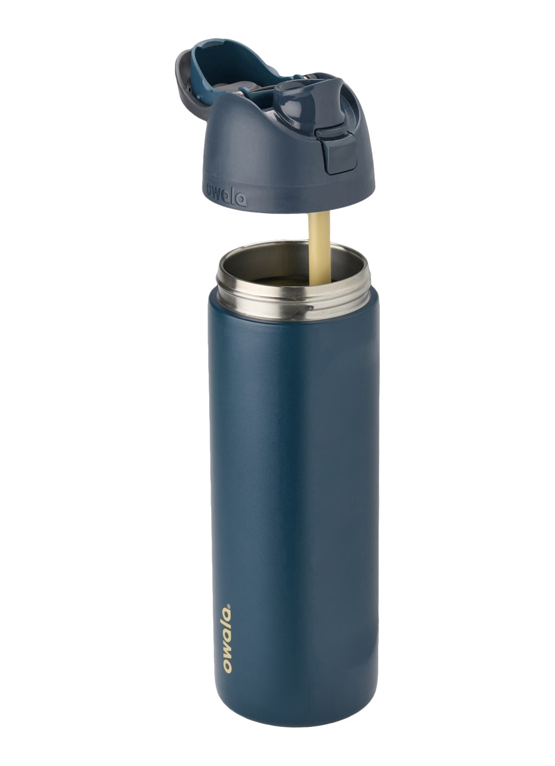 Owala FreeSip waterfles 71 cl - voorkant 2 donkerblauw