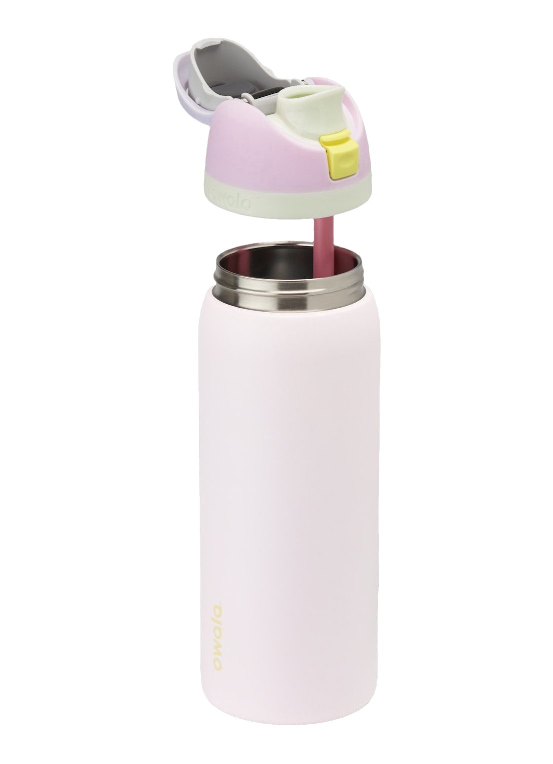 Owala FreeSip waterfles 94,5 cl - voorkant 2 lichtroze