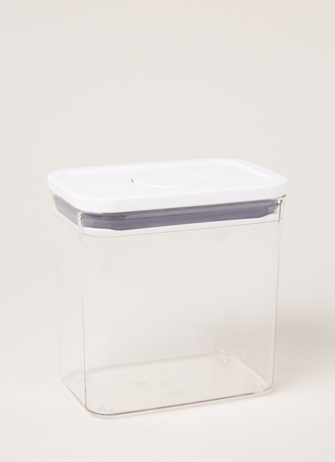Oxo POP 2.0 voorraadpot 1,6 liter - voorkant 2 transparant