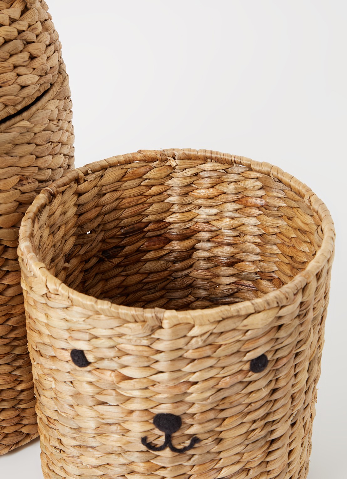 OYOY Living Design Beer en konijn opbergmand set van 2  - voorkant 2 beige