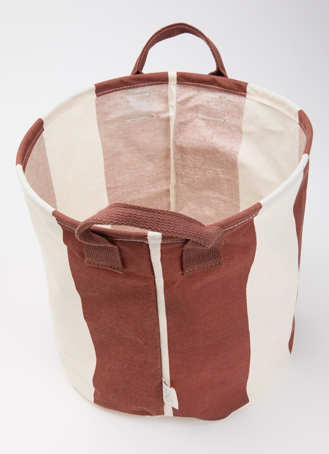 OYOY Living Design Kara mand set van 2 - voorkant 2 roodbruin