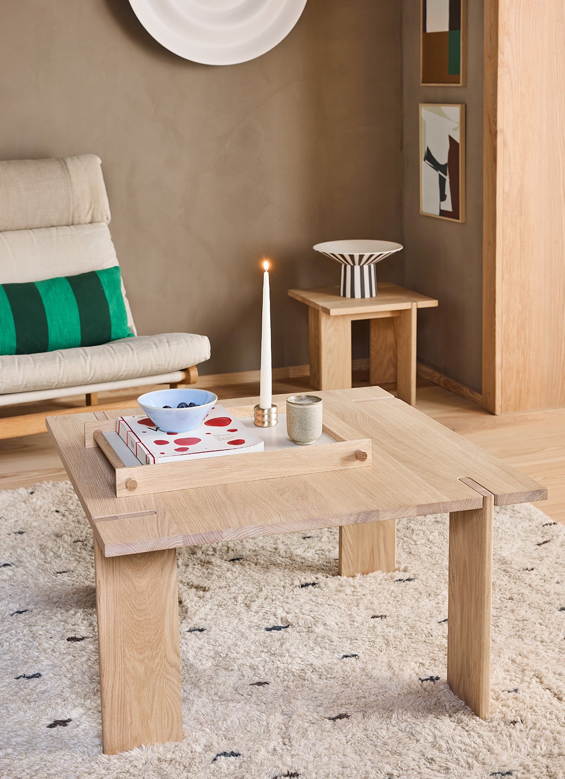 OYOY Living Design Toppu fruitschaal 30 cm - voorkant 2 zwart