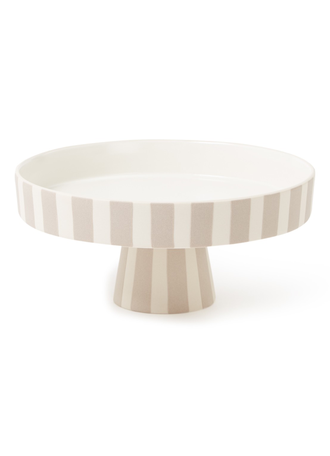 OYOY Living Design Toppu serveerschaal 20 cm - voorkant donkerbeige