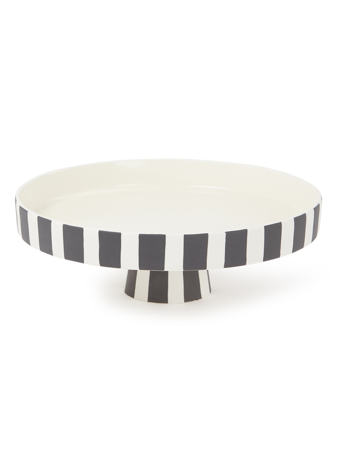 OYOY Living Design Toppu taartplateau 20 cm - voorkant zwart