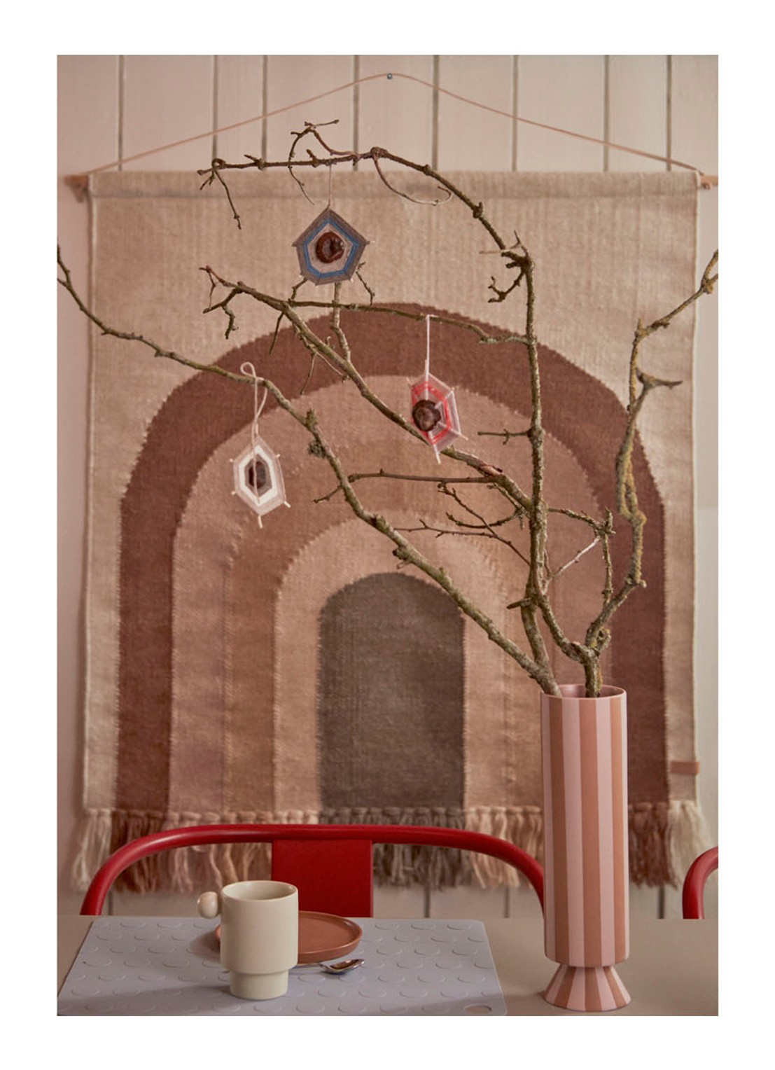 OYOY Living Design Toppu vaas 31 cm - detail 4 lichtroze