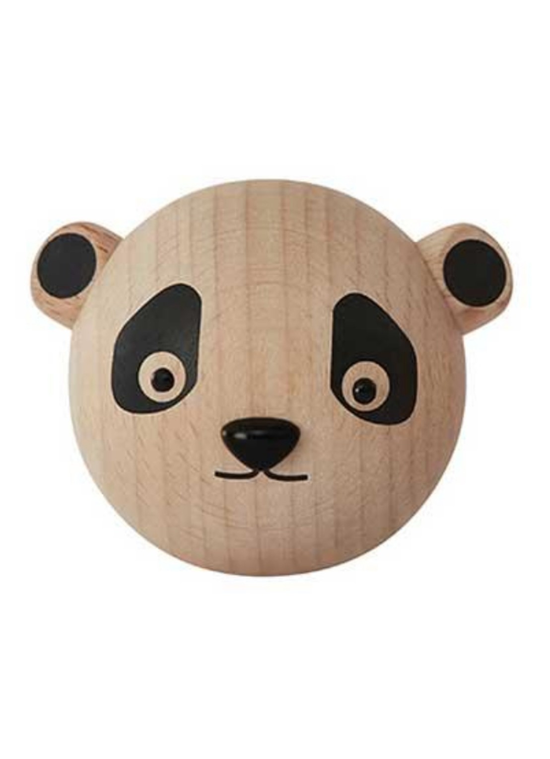 OYOY Mini Hook haak  panda - voorkant beige