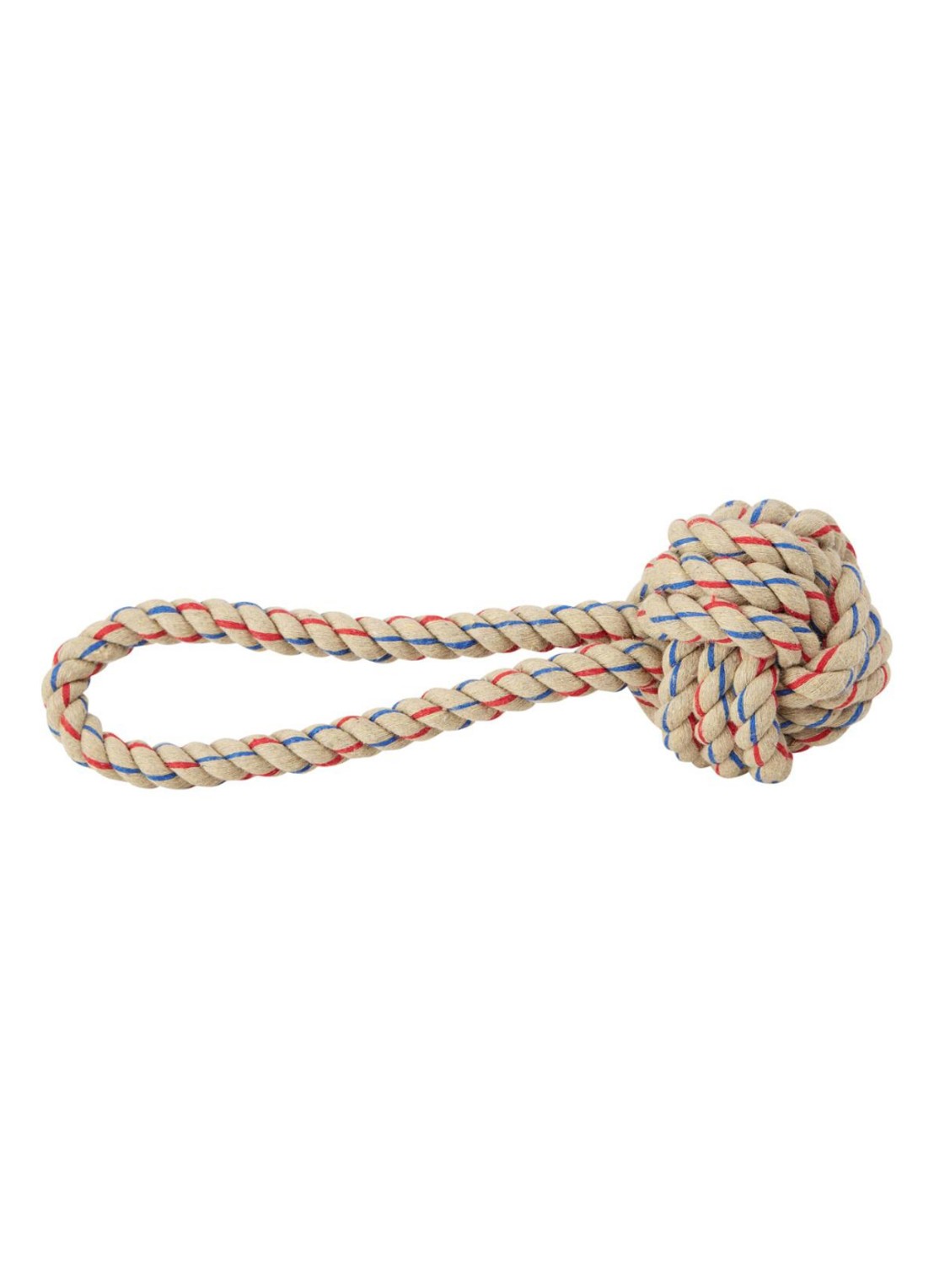 OYOY Otto Rope hondenspeelgoed 22 cm - voorkant blauw