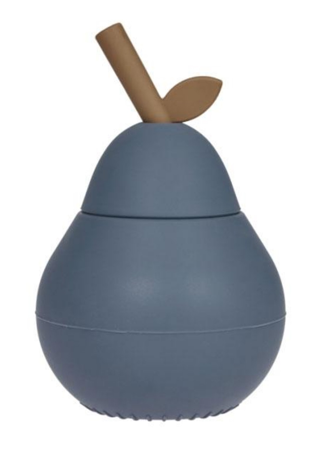 OYOY Pear drinkfles siliconen - voorkant blauw