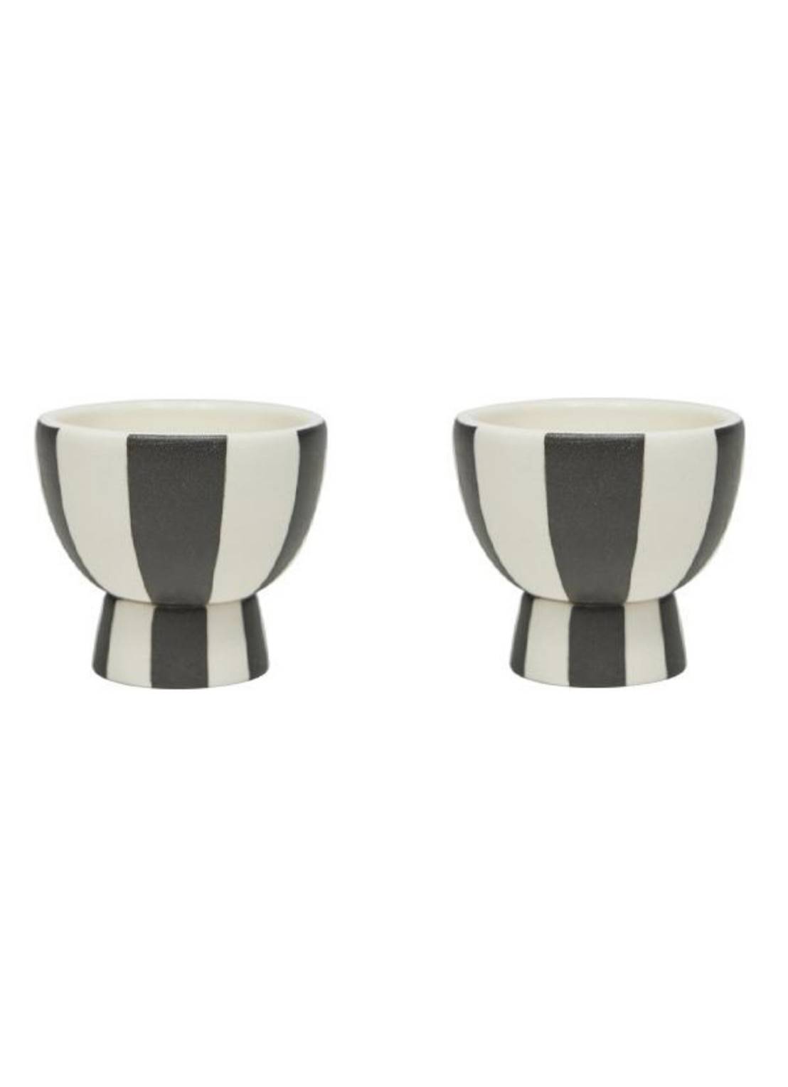OYOY Toppu eierdop 5 cm set van 2 - voorkant wit