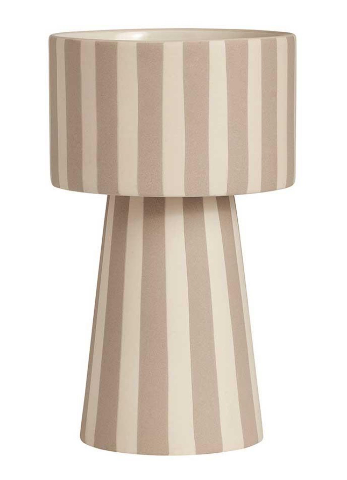 OYOY Toppu Pot bloempot 15 cm - voorkant grijs