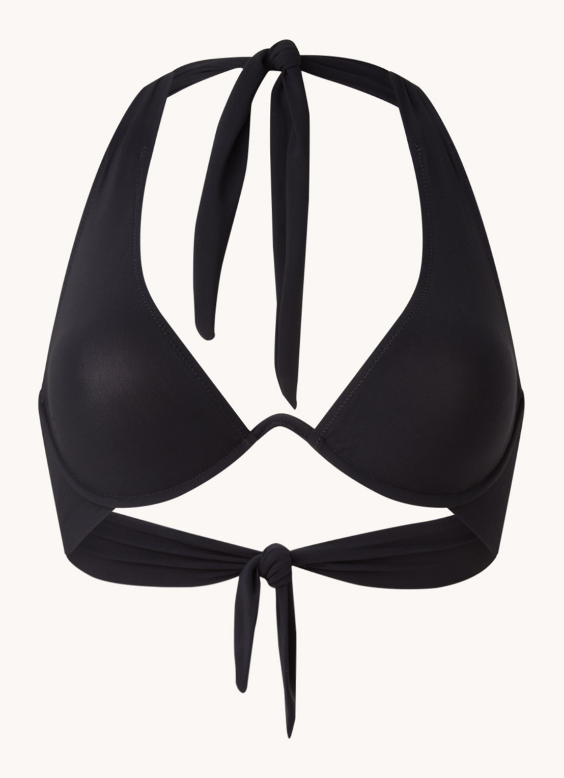 Pain de Sucre Camelia beugel bikinitop - voorkant 2 zwart