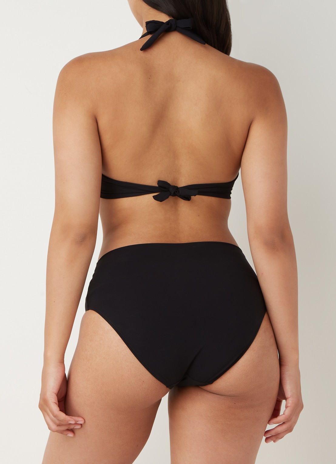 Pain de Sucre Fabia halter bikinitop met beugel - achterkant zwart