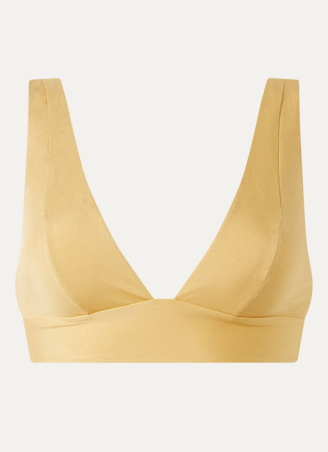 Pain de Sucre Oraph bralette bikinitop  - voorkant okergeel