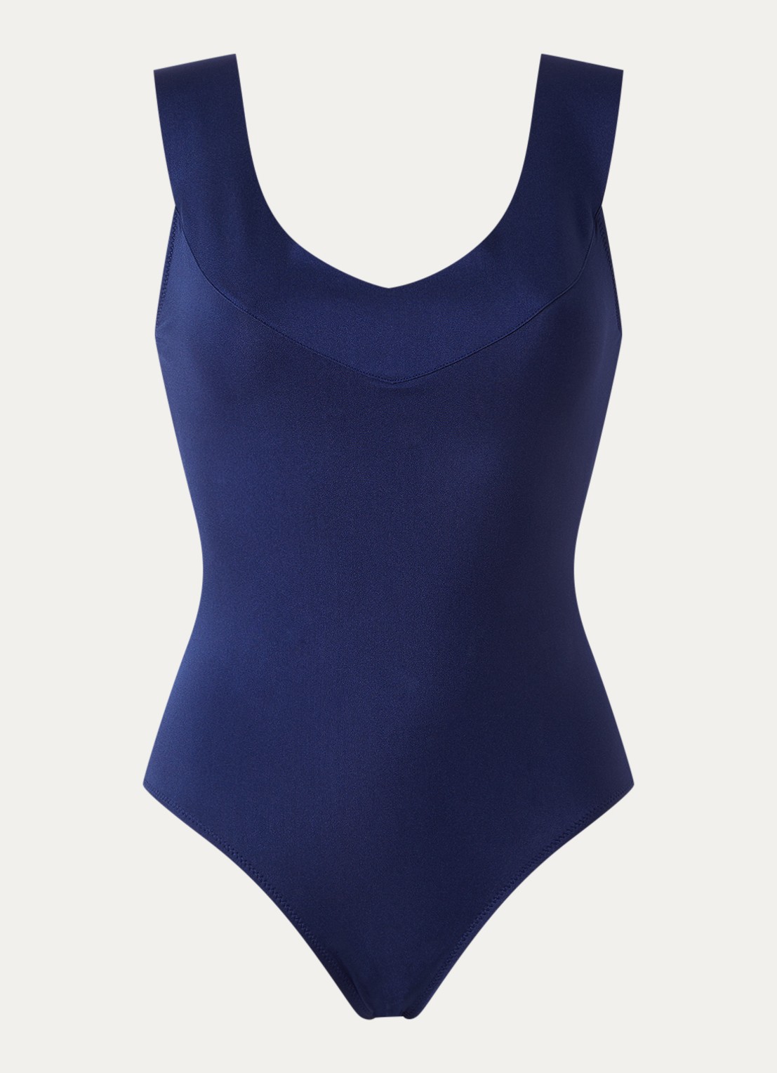 Pain de Sucre Soya 11 badpak met gekruiste banden  - voorkant 4 donkerblauw