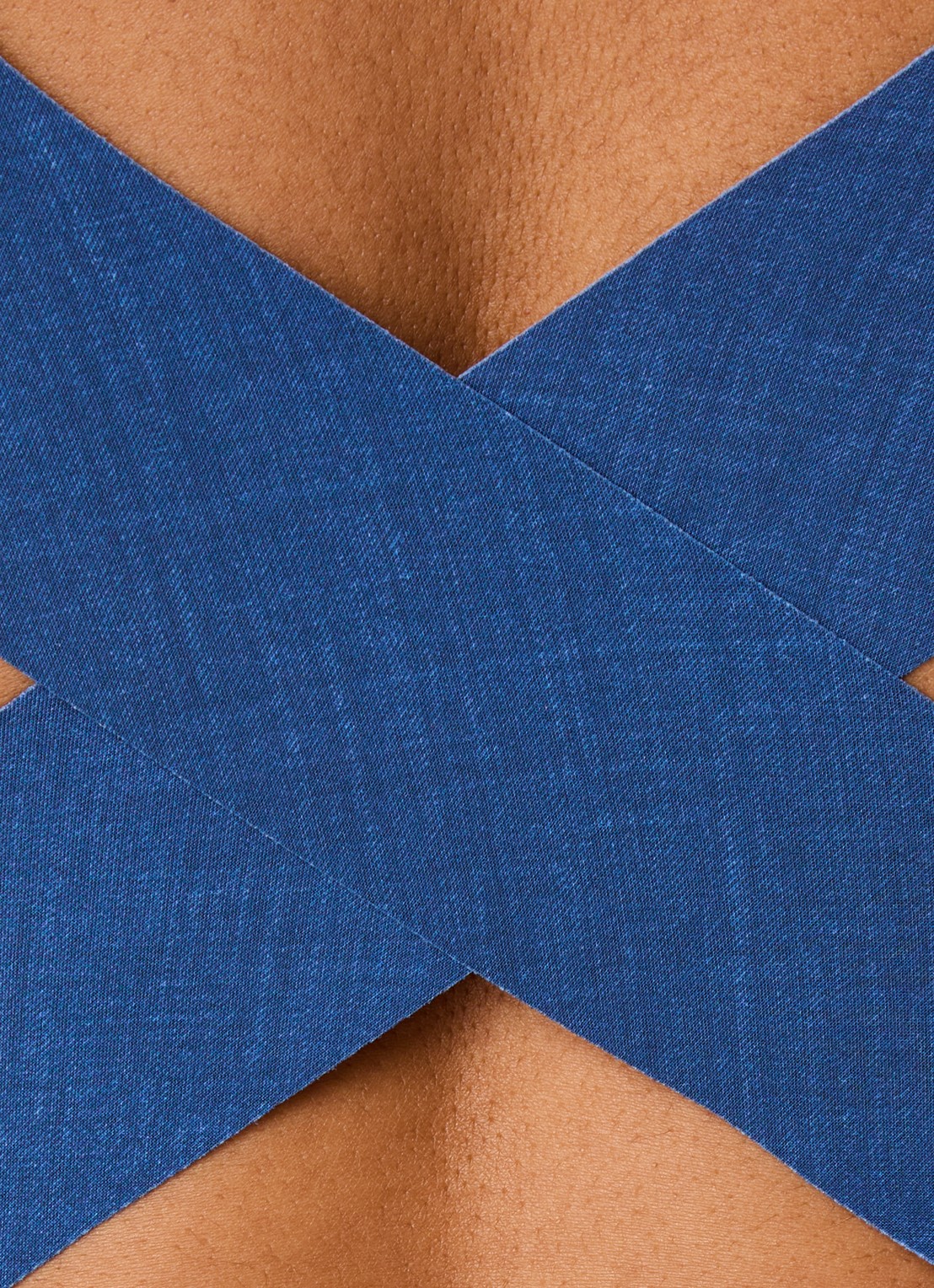 Pain de Sucre Soya badpak met gekruiste banden - detail 2 indigo