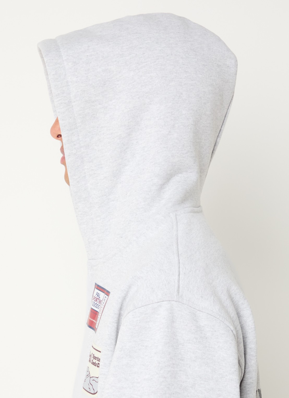 PAL Sporting Goods Ernest sweatvest met front- en backprint - detail 2 grijs