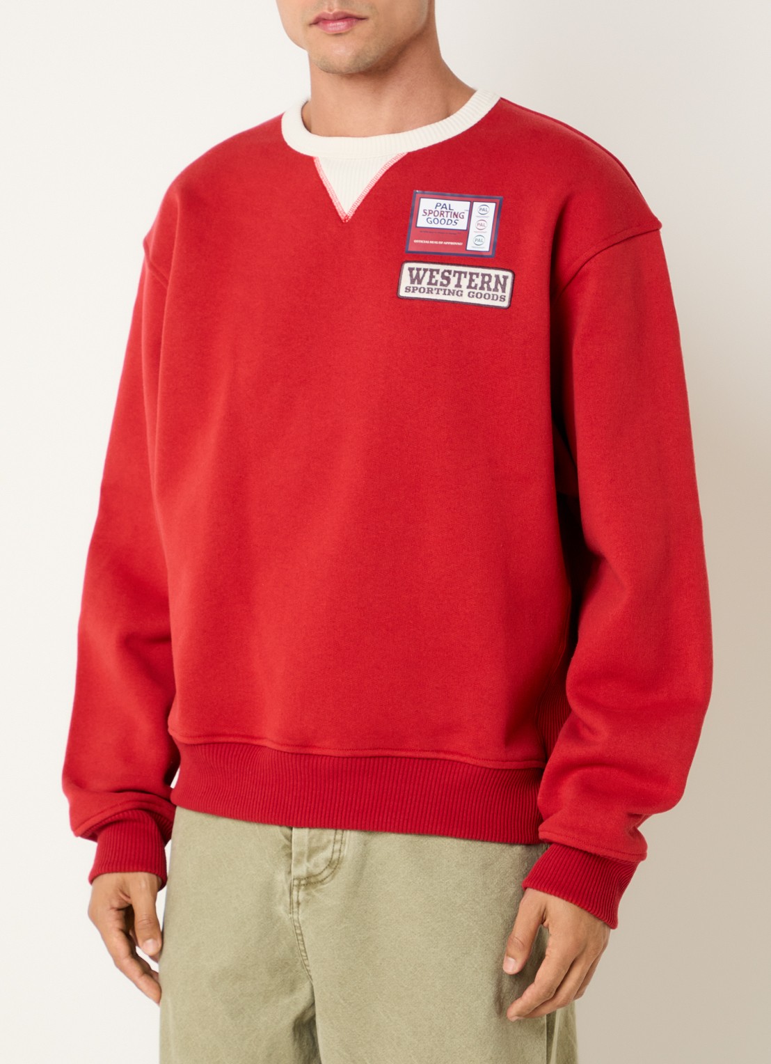 PAL Sporting Goods Gallop sweater met logo- en backprint - achterkant 4 rood