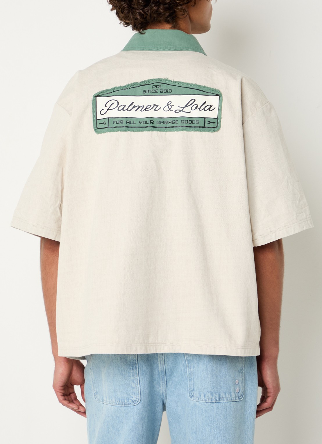 PAL Sporting Goods Garage Room overshirt met borstzak - detail 4 beige