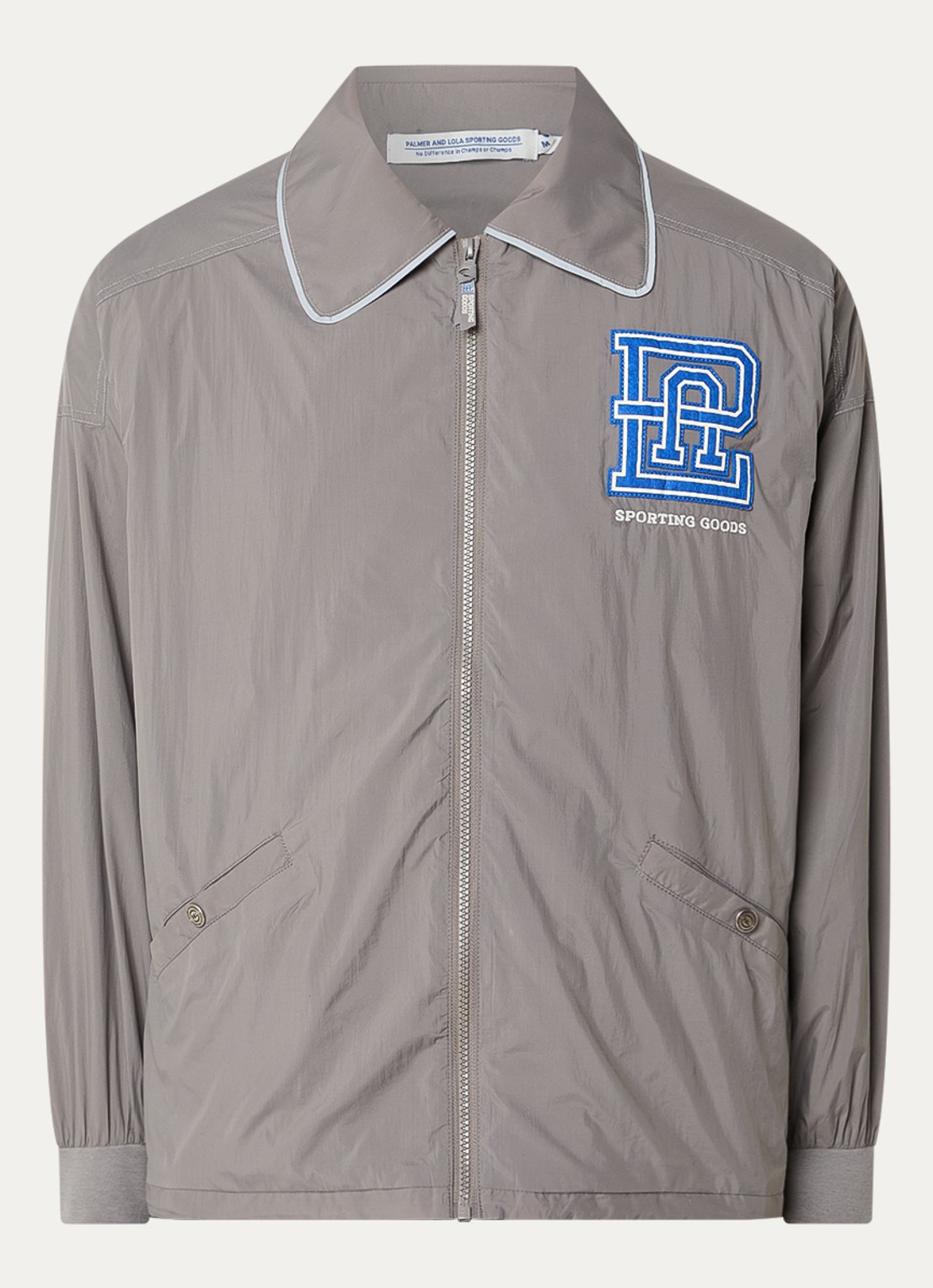 PAL Sporting Goods Jack met logoborduring en backprint - voorkant 3 grijs