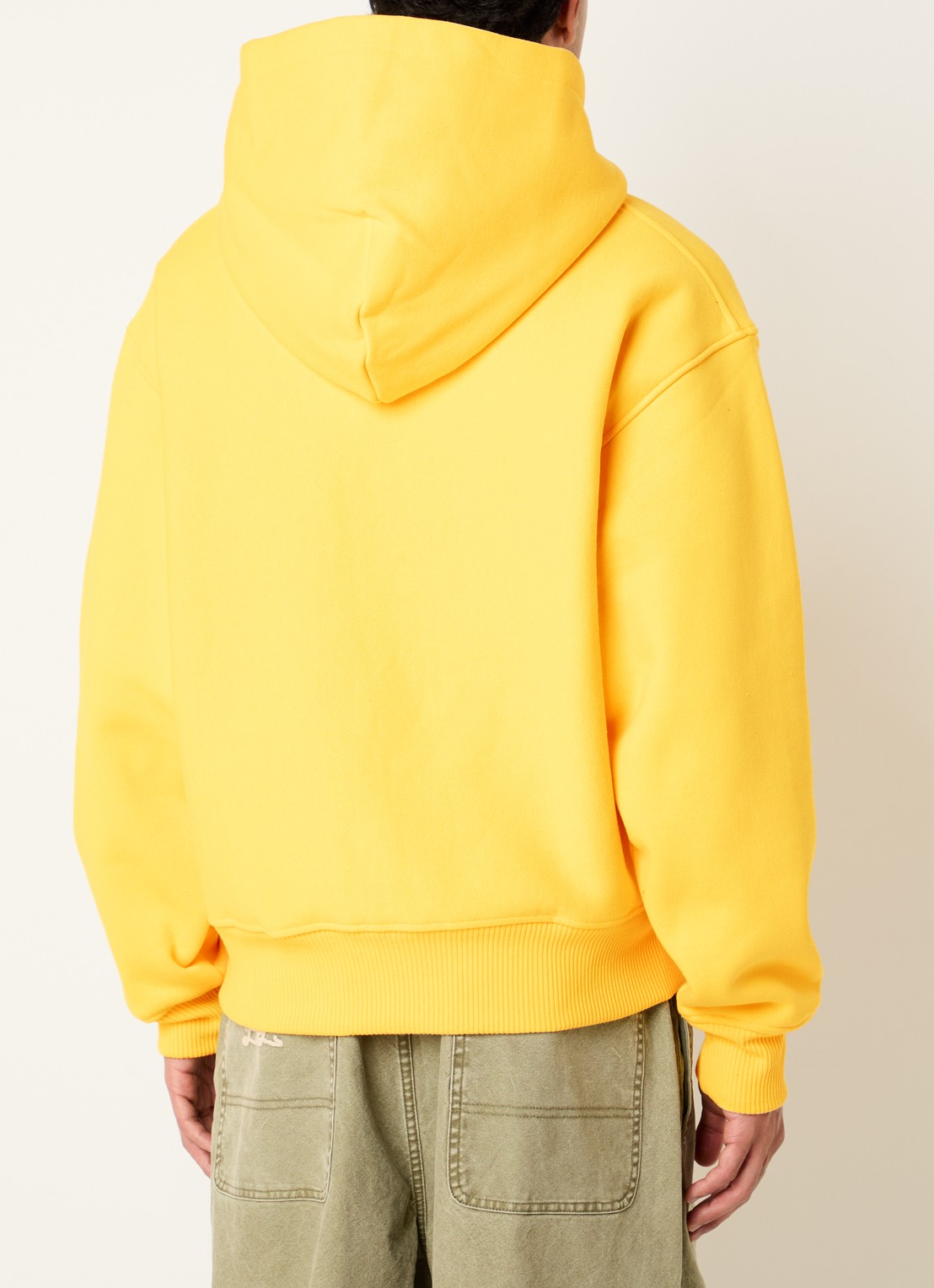 PAL Sporting Goods Montana hoodie met logoprint en destroyed afwerking - achterkant geel