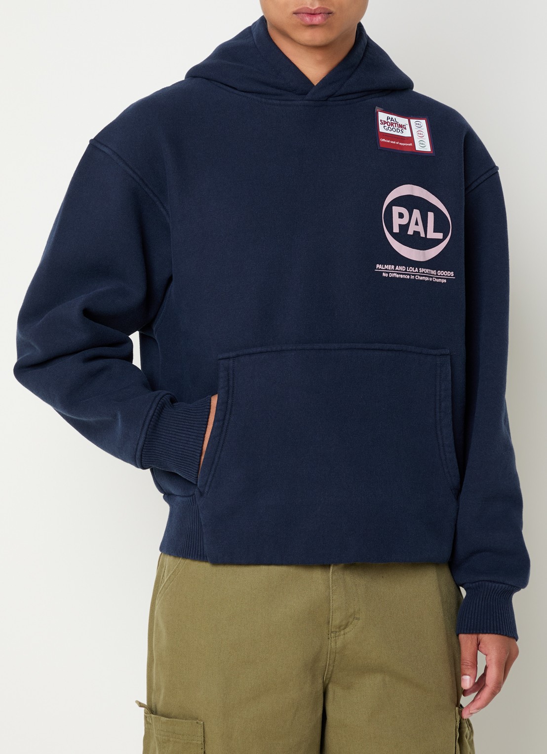 PAL Sporting Goods Pre Game hoodie met logo- en backprint - detail 4 donkerblauw